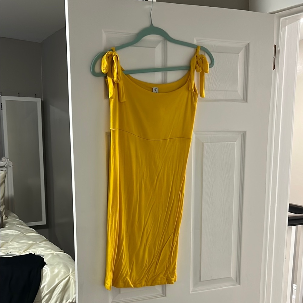 Yellow Sleeveless Dress